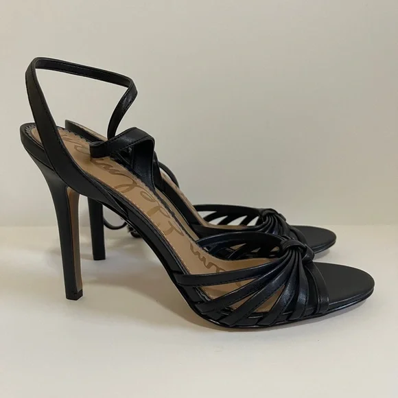 Sam Edelman Black Strappy Heels - Picture 8 of 9
